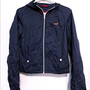 Hollister Navy Windbreaker | Size S